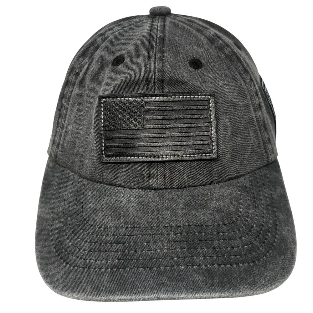 Ford Built Tough U.S. Flag Snapback Baseball Cap Gray One Size Adjustable